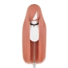 80cm versatile straight hair, long bangs, colorful fake hair, rose net, multiple colors to choose from, cos wig in stock Item Picture